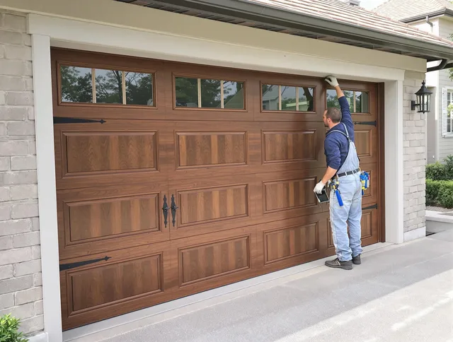 Custom garage door showcase by Windham Garage Door Repair in Windham
