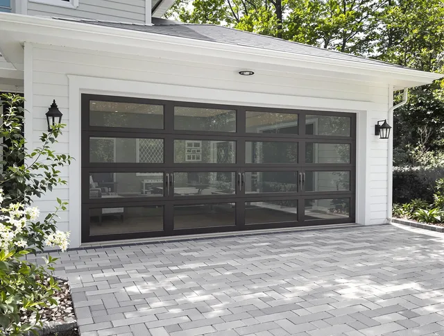 Windham Garage Door Repair design specialist presenting custom garage door options to Windham homeowner