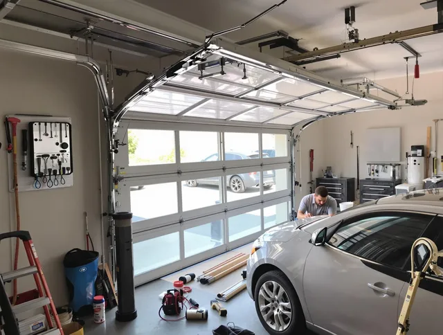 Garage door noise reduction service by Windham Garage Door Repair in Windham