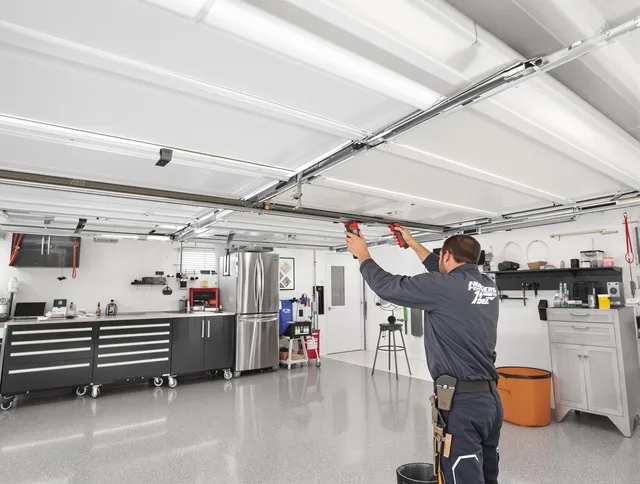 Overhead garage door repair service by Windham Garage Door Repair in Windham