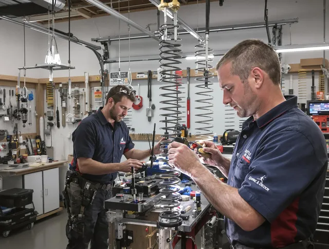 Garage door spring repair service by Windham Garage Door Repair in Windham